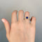 Bague 53 Bague jonc en or jaune, saphir et diamants 58 Facettes 240060R