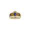 Bague 53 Bague jonc en or jaune, saphir et diamants 58 Facettes 240060R
