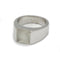 Bague 48 Cartier Tank - Bague en or blanc et pierre de lune 58 Facettes 240064R
