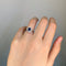 Bague 53 Bague saphir et diamants en or blanc et platine 58 Facettes 240034R