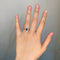 Bague 53 Bague saphir et diamants en or blanc et platine 58 Facettes 240034R