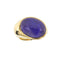 Bague 55 Bague jonc en or jaune 18 ct avec lapis-lazuli cabochon 58 Facettes 32435