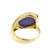Bague 55 Bague jonc en or jaune 18 ct avec lapis-lazuli cabochon 58 Facettes 32435