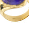 Bague 55 Bague jonc en or jaune 18 ct avec lapis-lazuli cabochon 58 Facettes 32435