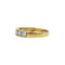 Bague 54.5 Demi-alliance en or jaune et diamants 58 Facettes 220109R