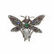 Broche Broche Libellule en or, argent et pierres précieuses 58 Facettes 220097R