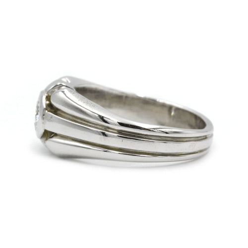 Bague 52 Bague en or blanc et diamant 58 Facettes 220020R