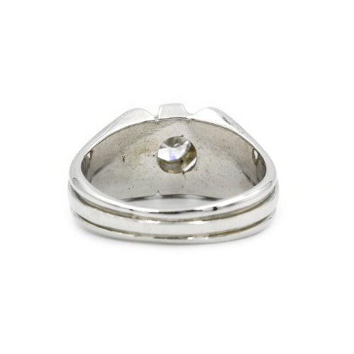 Bague 52 Bague en or blanc et diamant 58 Facettes 220020R