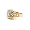 Bague 55 Bague Art déco en or jaune, platine et diamant 58 Facettes 220015R