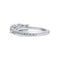 Bague 53.5 Bague trilogie en or blanc et diamants 58 Facettes 220012R