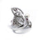 Bague 53 Bague en or blanc, diamants, rubis et perle 58 Facettes 230049SP
