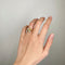 Bague 48 Bague diamants en or jaune 58 Facettes 210191R