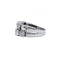 Bague 57 Bague en or blanc et diamants 58 Facettes 210181R