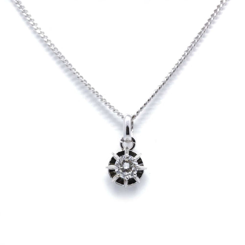 Collier Collier en or blanc et diamant 0,42 ct 58 Facettes 210165R
