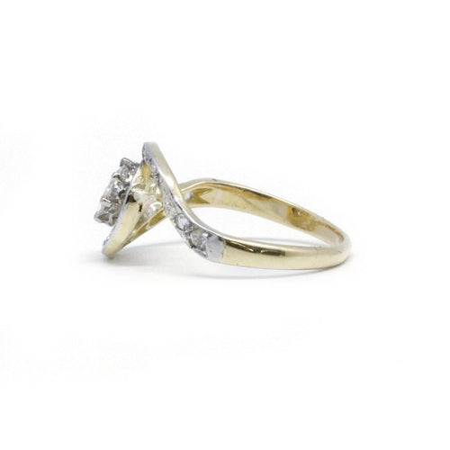 Bague 50 Bague en or jaune et diamants 58 Facettes 210132R-190283R