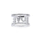 Bague 52 Bague pavée en or blanc et diamants 58 Facettes 210140R