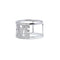 Bague 52 Bague pavée en or blanc et diamants 58 Facettes 210140R