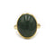 Bague 53 Bague en or jaune et aventurine verte 58 Facettes 210111R