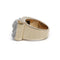 Bague 46 Tank - Bague en or jaune, platine et diamants 58 Facettes 230041SP