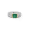 Bague 54 Bague en or blanc et jaune, émeraude et diamants 58 Facettes 220438R