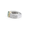 Bague 54 Bague en or blanc et jaune, émeraude et diamants 58 Facettes 220438R