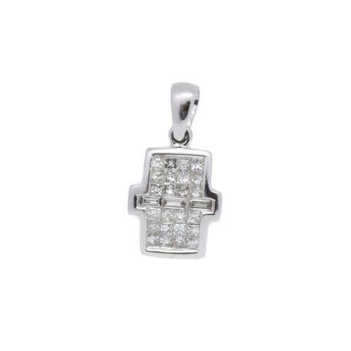 Pendentif Pendentif en or blanc et diamants 58 Facettes 220521R