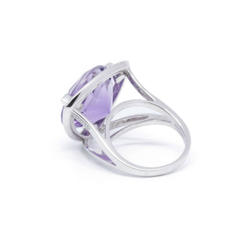 Bague 56 Mauboussin - Bague Mes Couleurs à Toi en or blanc, améthyste et diamants 58 Facettes 220252R