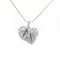 Collier Collier pendentif cœur en or blanc et diamants 58 Facettes 200024R