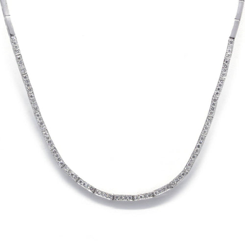 Collier Collier en or blanc et diamants 1,68 ct 58 Facettes 230014SP
