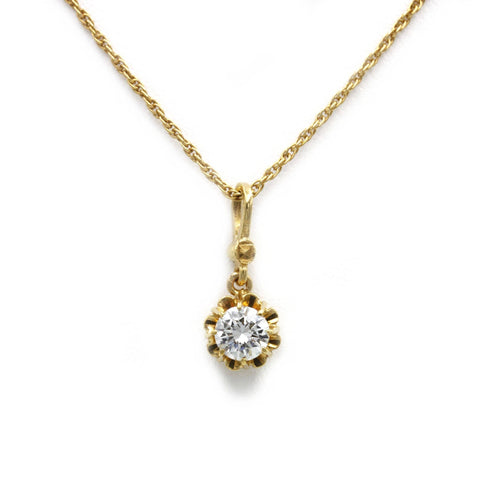 Collier Collier pendentif en or jaune et diamant 58 Facettes 170142R