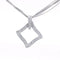 Collier Collier pendentif losangé en or blanc et diamants 58 Facettes 200011R