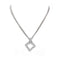 Collier Collier pendentif losangé en or blanc et diamants 58 Facettes 200011R