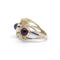 Bague 51 Bague en or jaune avec saphir, grenats et diamants 58 Facettes 200015R
