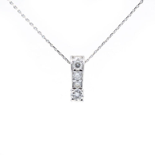 Collier Collier pendentif en or blanc et diamants 58 Facettes 190169R