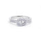 Bague 49 Bague en or blanc et diamants 58 Facettes 200049R