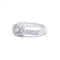 Bague 49 Bague en or blanc et diamants 58 Facettes 200049R