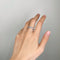 Bague 52 Alliance tour complet en or blanc et diamants 58 Facettes 180245R
