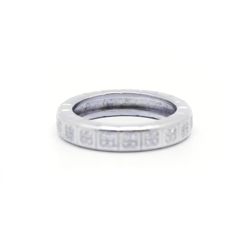 Bague 52 Alliance tour complet en or blanc et diamants 58 Facettes 180245R