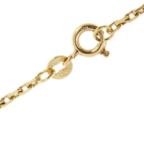 Collier Collier - Chaîne forçat en or jaune 18 ct et pendentif jade 58 Facettes 35132