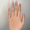 Bague 46 Bague en or blanc et perle de culture 58 Facettes 200051R