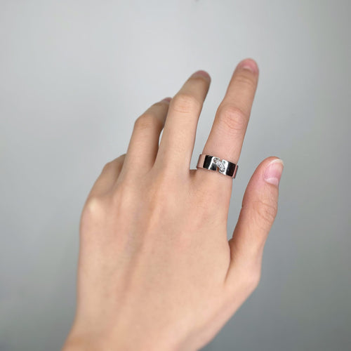 Bague 55 Chaumet - Bague Liens en or blanc et diamants 58 Facettes 160320R