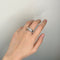 Bague 53 Bague jonc en or blanc et diamants 58 Facettes 220450R