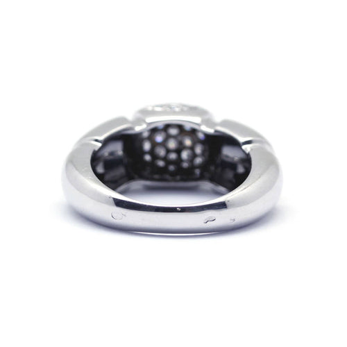 Bague 53 Bague jonc en or blanc et diamants 58 Facettes 220450R