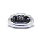 Bague 53 Bague jonc en or blanc et diamants 58 Facettes 220450R