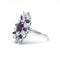 Bague 54 Marquise - Bague en or blanc, rubis et diamants 58 Facettes 230023SP