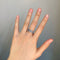Bague 53 Bague en or blanc, diamants et saphirs 58 Facettes 220444R