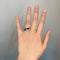 Bague 51 Bague cocktail en or blanc, saphirs et diamants 58 Facettes 220588R