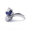 Bague 51 Bague cocktail en or blanc, saphirs et diamants 58 Facettes 220588R