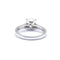 Bague 52 Bague solitaire en or blanc avec perle et diamants 58 Facettes 130136R-160047R