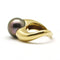 Bague 49 Bague ondoyante en or jaune et perle de Tahiti 58 Facettes 160265R